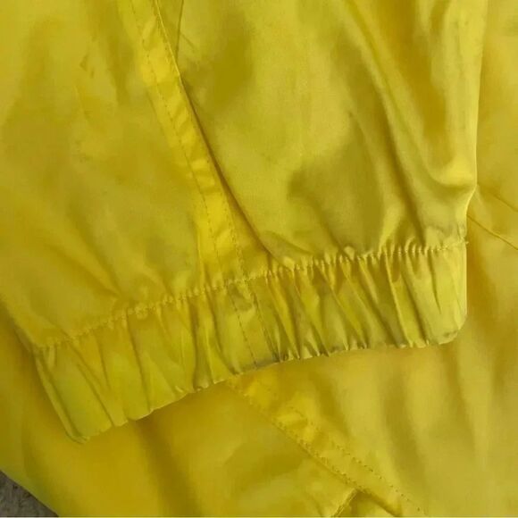 2 for $30 Lacoste Unisex Yellow Sportswear Wind Jacket Oversized Zipper SZ L - Picture 11 of 12